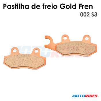 Pastilha de freio Gold Fren 002 S3
